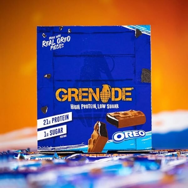 Grenade OREO Protein Bar - High Protein, Low Sugar, 12 x 60 g