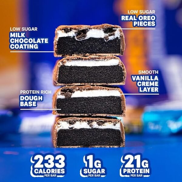 Grenade OREO Protein Bar - High Protein, Low Sugar, 12 x 60 g