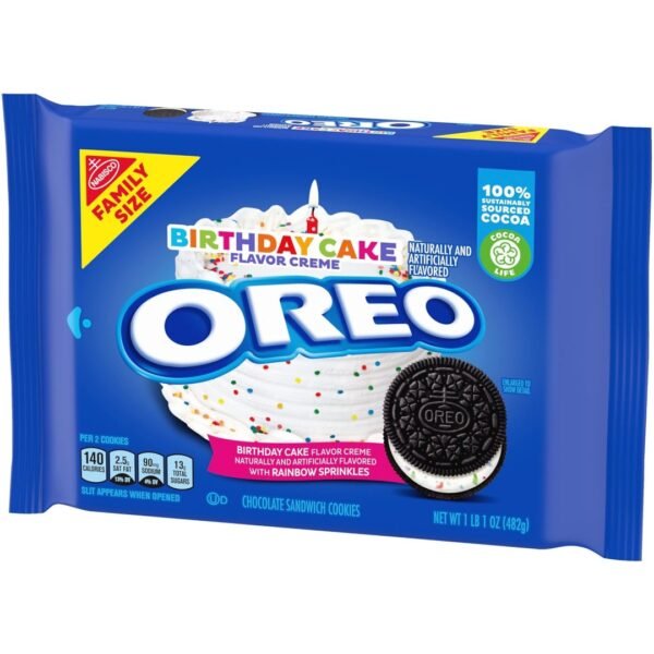 Oreo Cookies Birthday Cake Family Size 482g