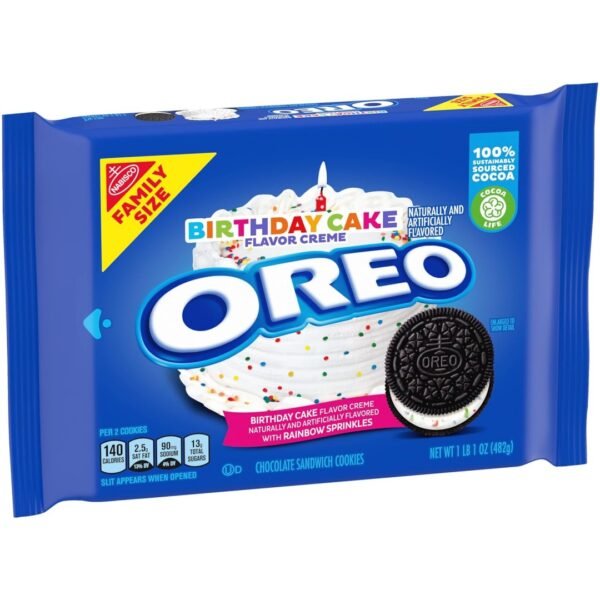 Oreo Cookies Birthday Cake Family Size 482g