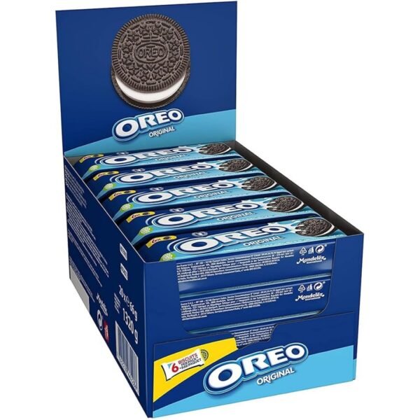 Oreo Original Snack Pack on The Go with 6 Cookies, 20 x 66 g Single Pack 1 x 1.32 kg