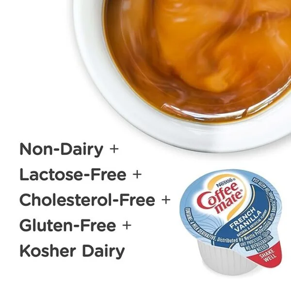 Nestle Coffee Mate Creamer Singles Variety Pack. Original. French Vanilla. Hazelnut. Non Dairy. No Refrigeration. 150 Count (Pack of 3)