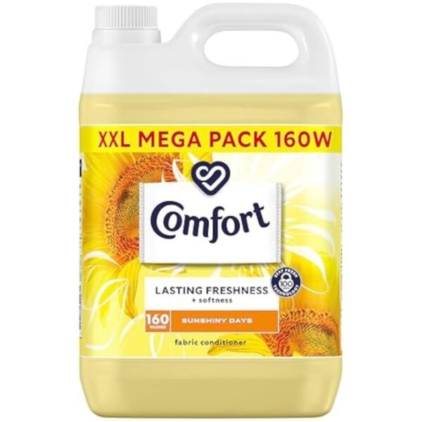 Comfort Sunshiny Days Fabric Conditioner with Stay Fresh technology for 100 days of freshness + fragrance* 160 wash 4800ml, Pack Of 1