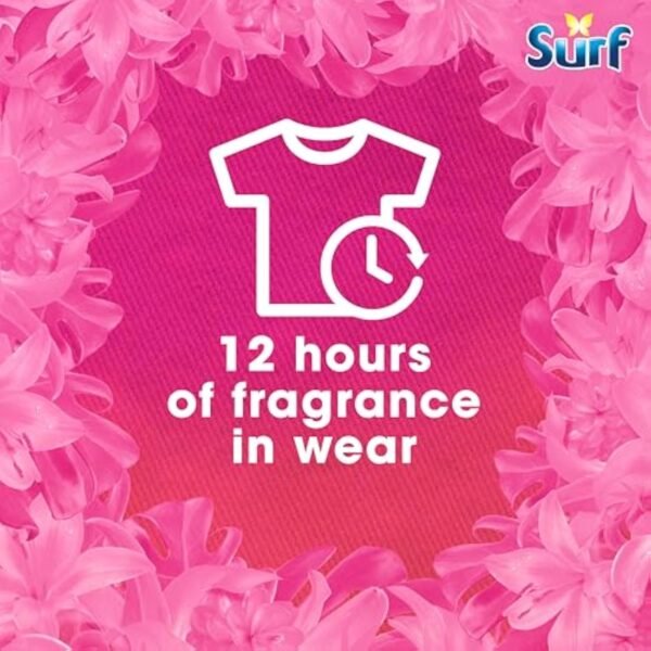 Surf Tropical Lily Washing Powder joy-infused fragrance with natural essential oil lasting up to 12 hours in wear for brilliantly clean laundry every time 130 washes 6.5 kg