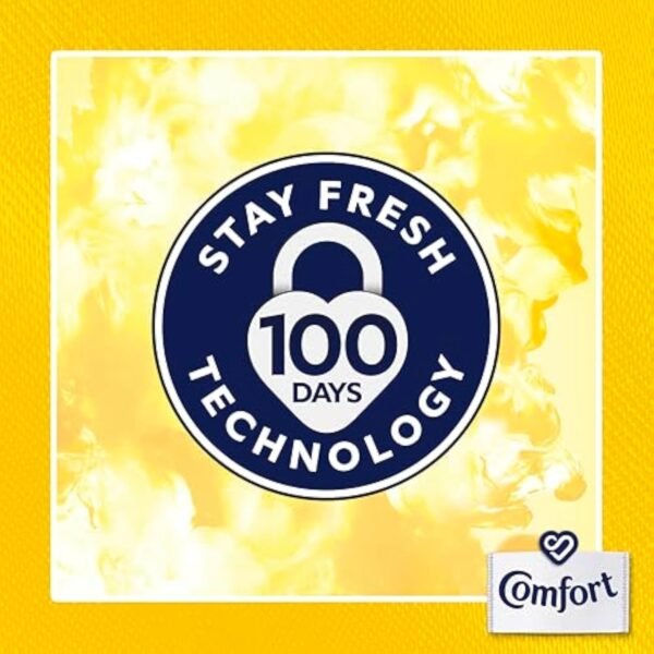 Comfort Sunshiny Days Fabric Conditioner with Stay Fresh technology for 100 days of freshness + fragrance* 160 wash 4800ml, Pack Of 1