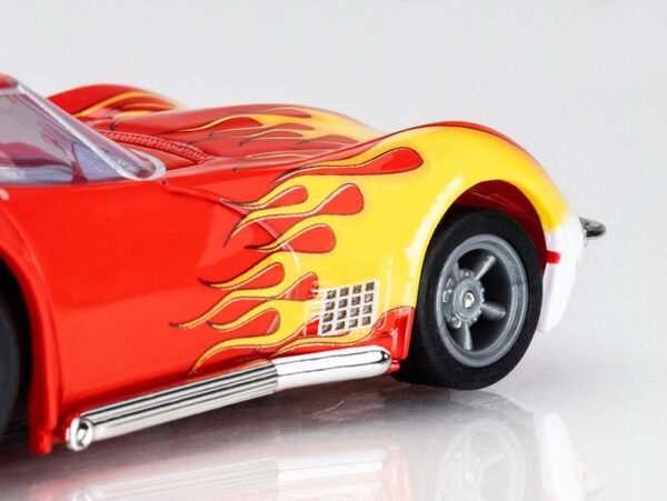 AFX 1970 Corvette Red w/Yellow Wildfire Mega G+ HO Slot Car