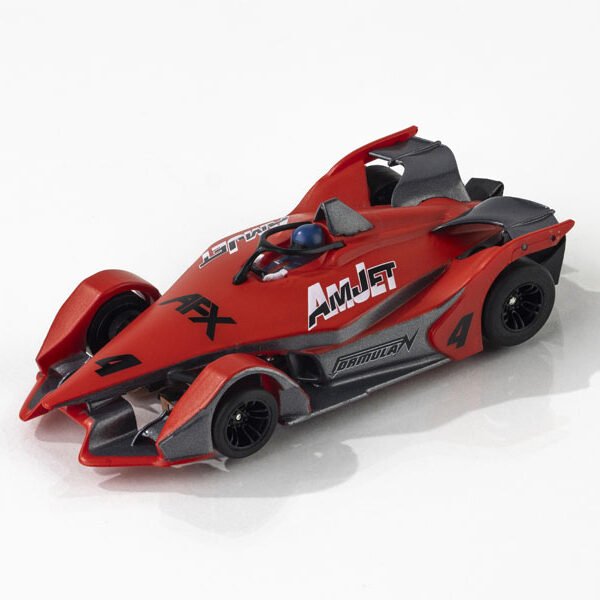 AFX Formula N #4 Red/Gray Mega G+ HO Slot Car