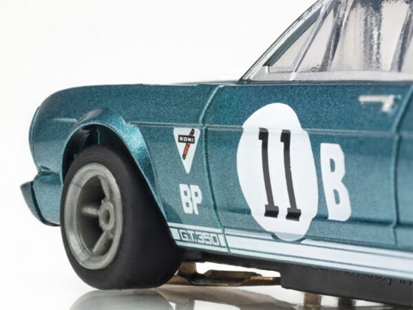 AFX 1965 Shelby Mustang GT350R Mark Donohue Blue/White Mega G+ HO Slot Car