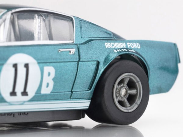 AFX 1965 Shelby Mustang GT350R Mark Donohue Blue/White Mega G+ HO Slot Car