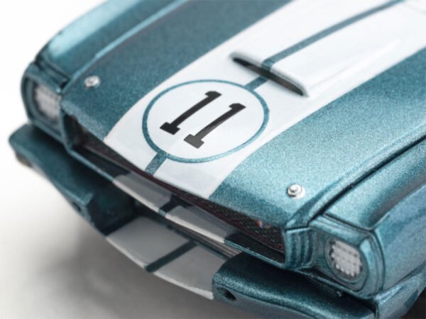 AFX 1965 Shelby Mustang GT350R Mark Donohue Blue/White Mega G+ HO Slot Car