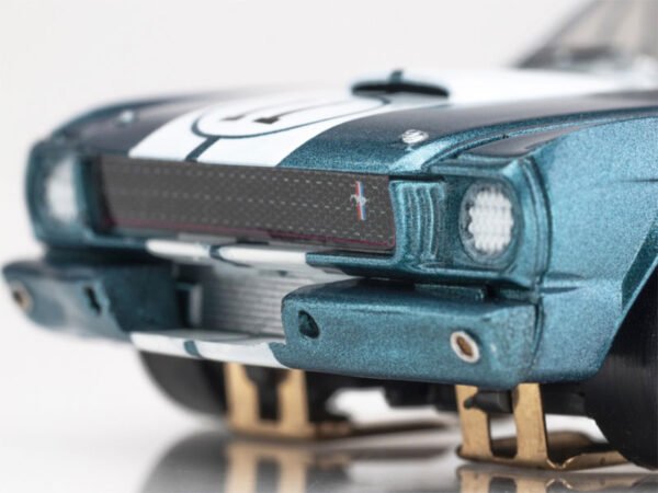 AFX 1965 Shelby Mustang GT350R Mark Donohue Blue/White Mega G+ HO Slot Car