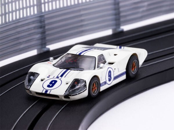 AFX Ford GT40 Mark IV #9 White Mega G+ HO Slot Car