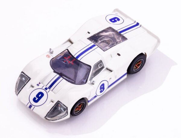 AFX Ford GT40 Mark IV #9 White Mega G+ HO Slot Car