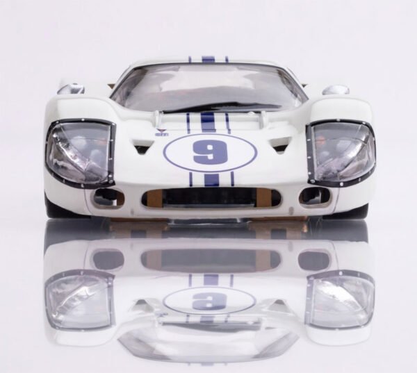AFX Ford GT40 Mark IV #9 White Mega G+ HO Slot Car