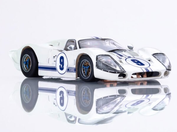 AFX Ford GT40 Mark IV #9 White Mega G+ HO Slot Car