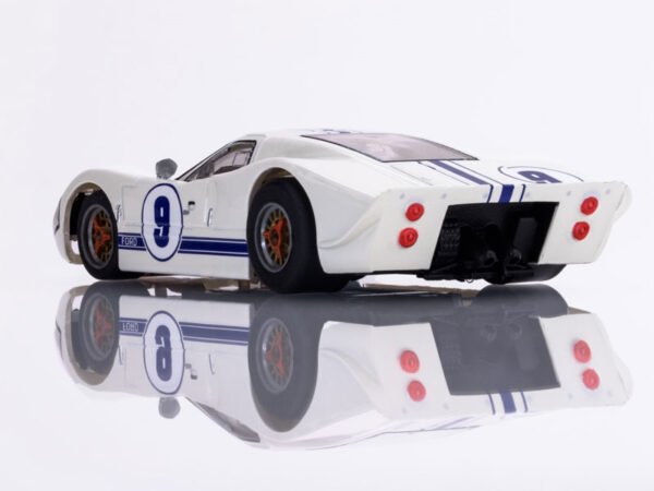 AFX Ford GT40 Mark IV #9 White Mega G+ HO Slot Car