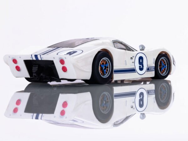 AFX Ford GT40 Mark IV #9 White Mega G+ HO Slot Car