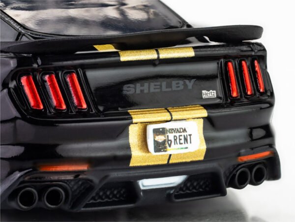 AFX 2022 Shelby Mustang GT350H Black/Gold Mega G+ HO Slot Car