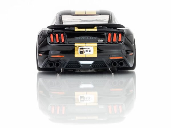 AFX 2022 Shelby Mustang GT350H Black/Gold Mega G+ HO Slot Car