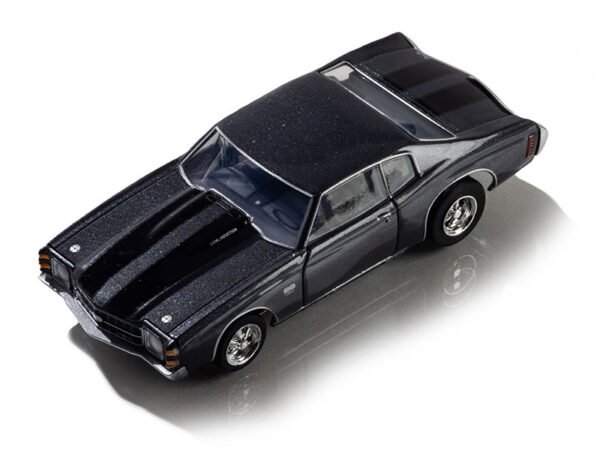 AFX 1972 Chevelle SS454 Silver/Black Mega G+ HO Slot Car