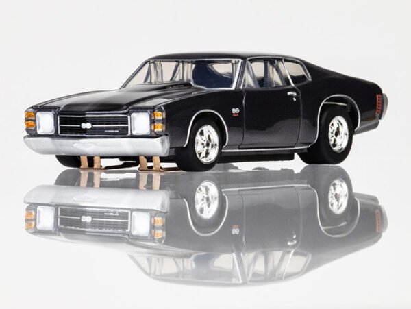 AFX 1972 Chevelle SS454 Silver/Black Mega G+ HO Slot Car