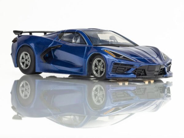 AFX Corvette C8 Blue Metallic Mega G+ HO Slot Car