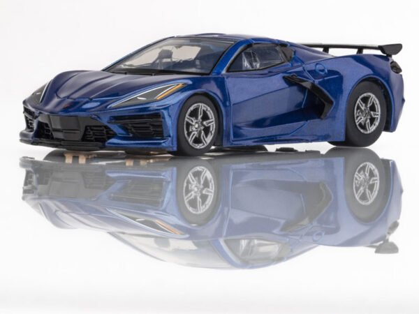 AFX Corvette C8 Blue Metallic Mega G+ HO Slot Car