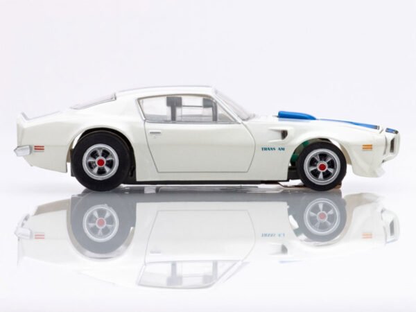AFX 1970 Pontiac Firebird Trans Am White/Blue Mega G+ HO Slot Car