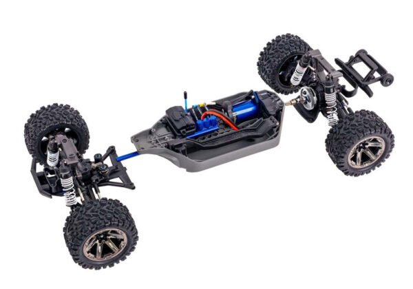 Traxxas Rustler 4X4 VXL Brushless RTR Stadium Truck w/TSM & TQi with 3S LiPo Combo