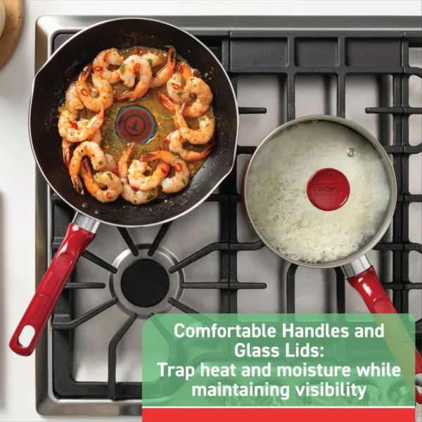 T-fal Easy Care, 20 Piece Non-Stick Pots and Pans Cookware Set