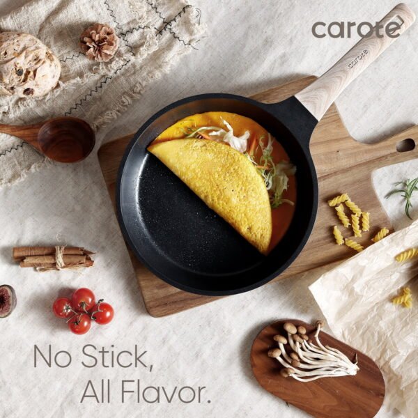 Carote Non Stick Cookware Set, Nonstick Pots and Pans, 7Pcs Induction Kitchens Cookware Sets