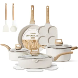 Carote Nonstick Pots and Pans Set, 13 Pcs Granite Kitchen Cookware Sets
