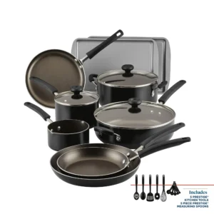 Farberware Easy Clean 22 Piece Nonstick Aluminum Pot and Pan Set