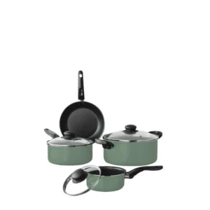 Mainstays 7 Piece Nonstick Aluminum Pots and Pans Cookware Set