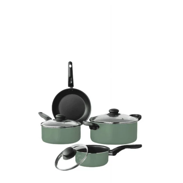 Mainstays 7 Piece Nonstick Aluminum Pots and Pans Cookware Set
