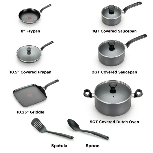 T-fal Easy Care 12-Piece Non-Stick Cookware Set